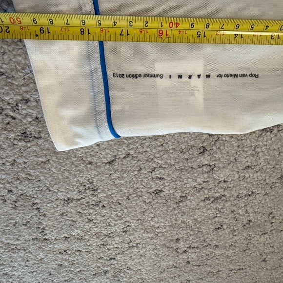 Marni size 8 EUC “Summertime 🦜” Saturday morn shear poly/cotton slight crop rare - Picture 13 of 16